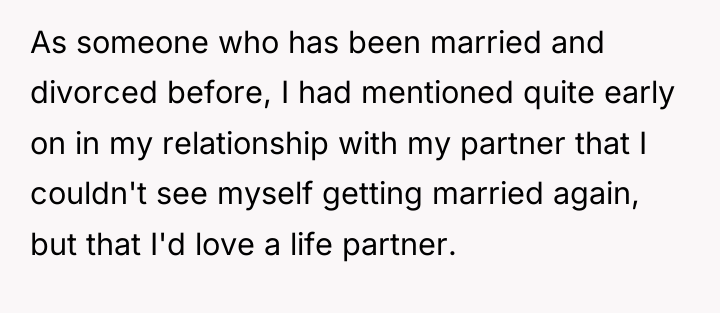 As someone who has been married and divorced before, I...
