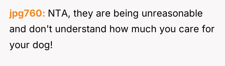 jpg760 NTA, they are being unreasonable and don't understand how...