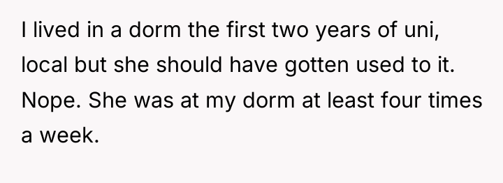 I lived in a dorm the first two years of...