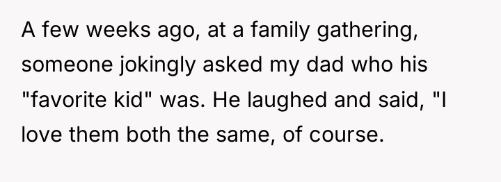 A few weeks ago, at a family gathering, someone jokingly...
