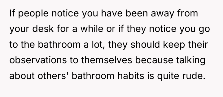 If people notice you have been away from your desk...
