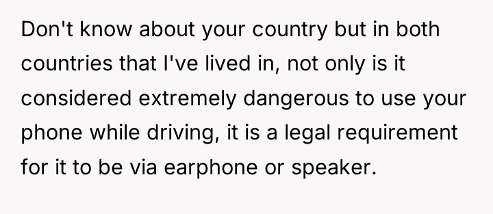 Don't know about your country but in both countries that...
