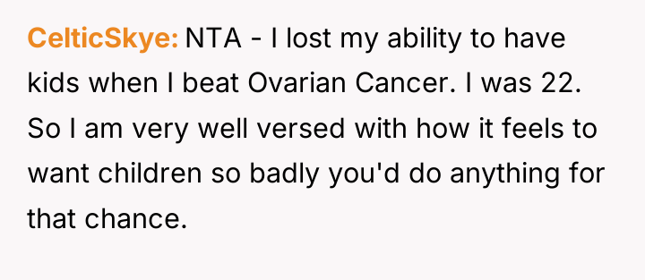 CelticSkye NTA - I lost my ability to have kids...