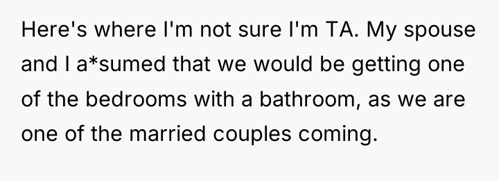Here's where I'm not sure I'm TA. My spouse and...