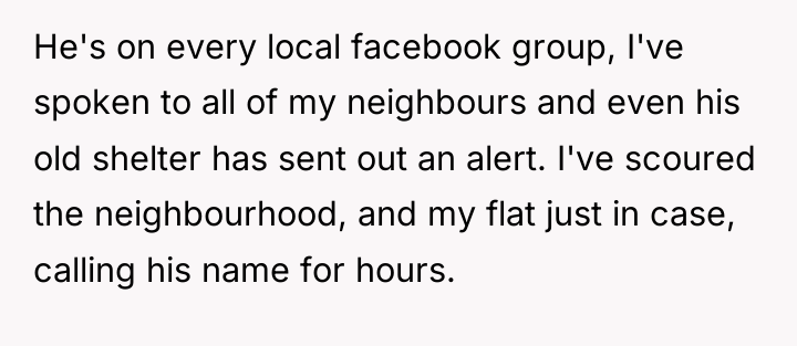 He's on every local facebook group, I've spoken to all...