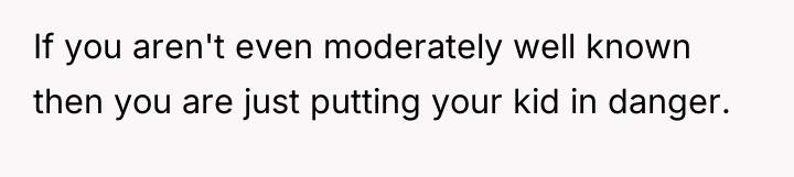 If you aren't even moderately well known then you are...