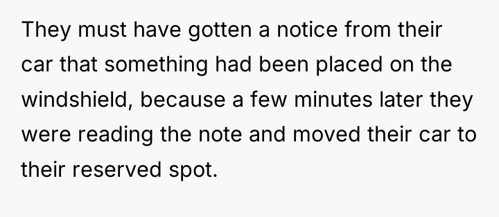 They must have gotten a notice from their car that...