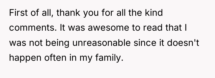 First of all, thank you for all the kind comments....