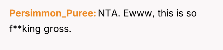 Persimmon_Puree NTA. Ewww, this is so f**king gross.