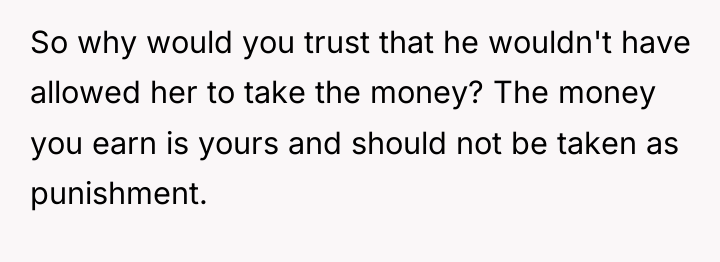 So why would you trust that he wouldn't have allowed...