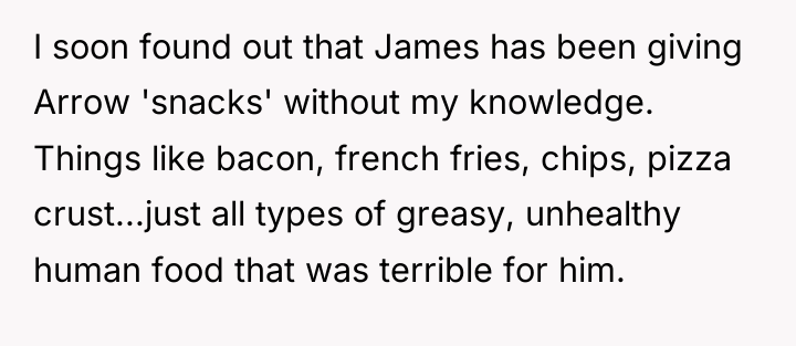 I soon found out that James has been giving Arrow...