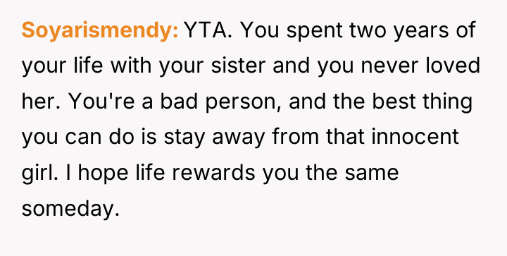 Soyarismendy YTA. You spent two years of your life with...