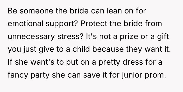 Be someone the bride can lean on for emotional support?...