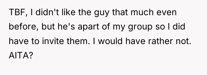 TBF, I didn't like the guy that much even before,...