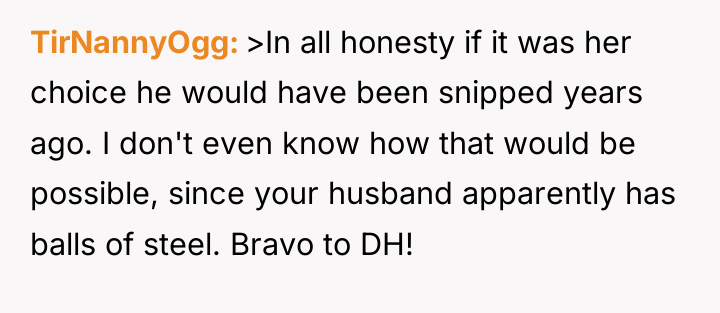 TirNannyOgg >In all honesty if it was her choice he...