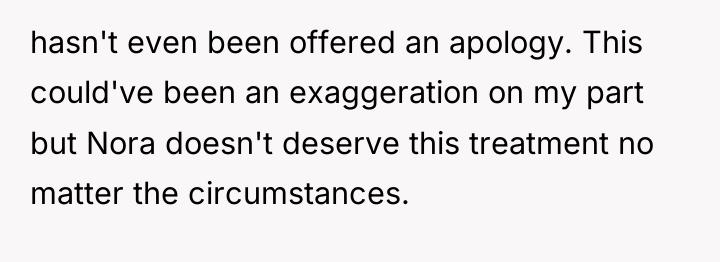 hasn't even been offered an apology. This could've been an...