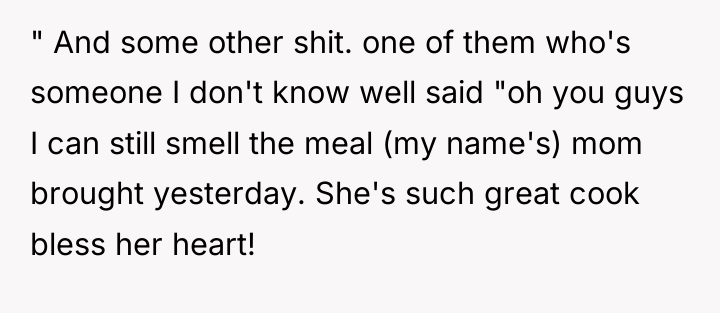 " And some other shit. one of them who's someone...