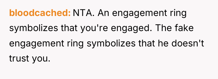 bloodcached NTA. An engagement ring symbolizes that you're engaged. The...