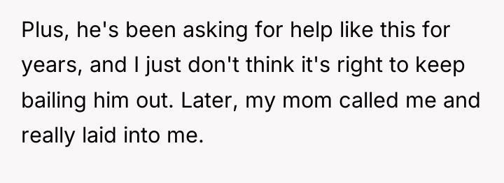 Plus, he's been asking for help like this for years,...