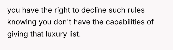 you have the right to decline such rules knowing you...
