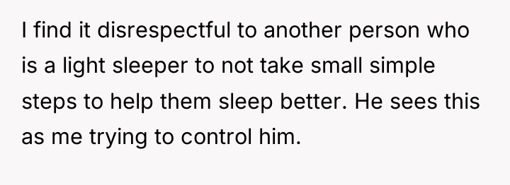 I find it disrespectful to another person who is a...
