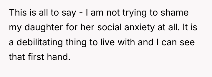 This is all to say - I am not trying...