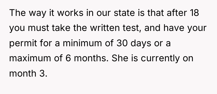 The way it works in our state is that after...
