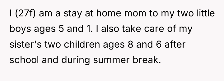 I (27f) am a stay at home mom to my...