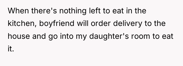 When there's nothing left to eat in the kitchen, boyfriend...
