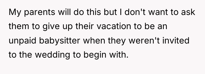 My parents will do this but I don't want to...