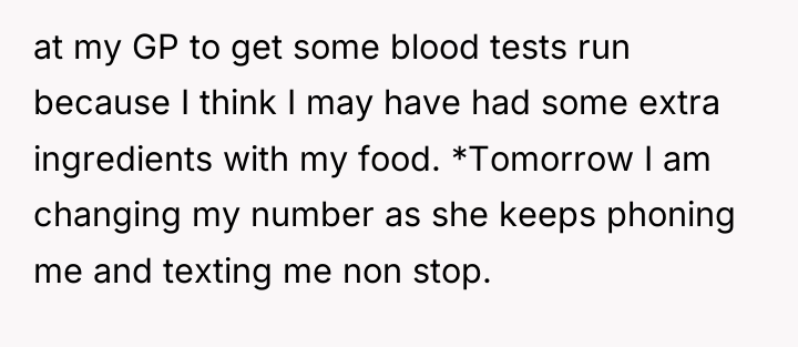 at my GP to get some blood tests run because...
