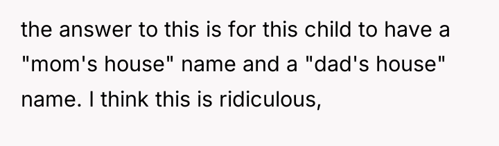 the answer to this is for this child to have...