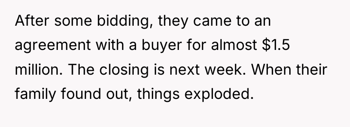 After some bidding, they came to an agreement with a...