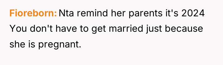 Fioreborn Nta remind her parents it's 2024 You don't have...