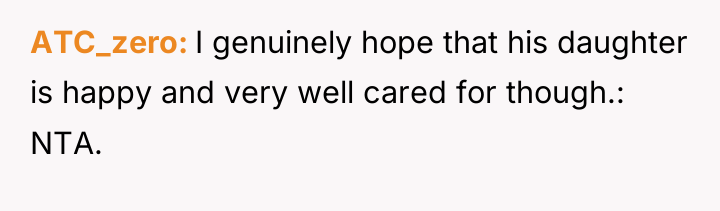 ATC_zero I genuinely hope that his daughter is happy and...