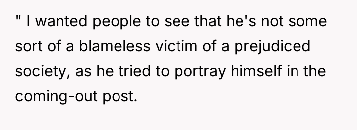 " I wanted people to see that he's not some...