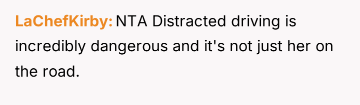 LaChefKirby NTA Distracted driving is incredibly dangerous and it's not...