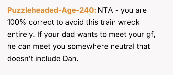 Puzzleheaded-Age-240 NTA - you are 100% correct to avoid this...