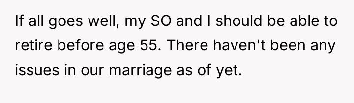 If all goes well, my SO and I should be...