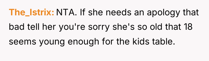 The_Istrix NTA. If she needs an apology that bad tell...
