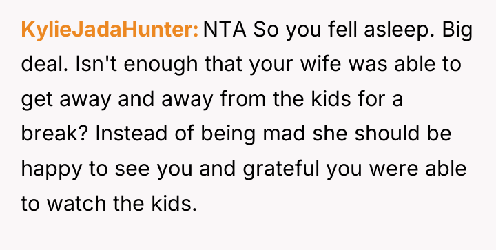 KylieJadaHunter NTA So you fell asleep. Big deal. Isn't enough...