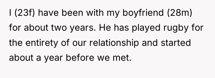 I (23f) have been with my boyfriend (28m) for about...
