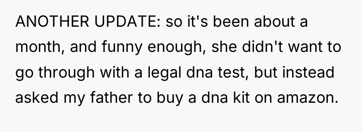 ANOTHER UPDATE: so it's been about a month, and funny...