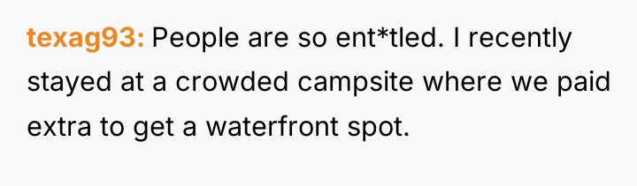 texag93 People are so ent*tled. I recently stayed at a...