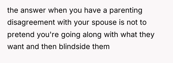 the answer when you have a parenting disagreement with your...