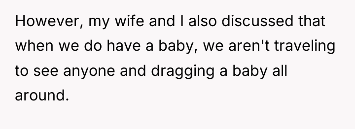However, my wife and I also discussed that when we...