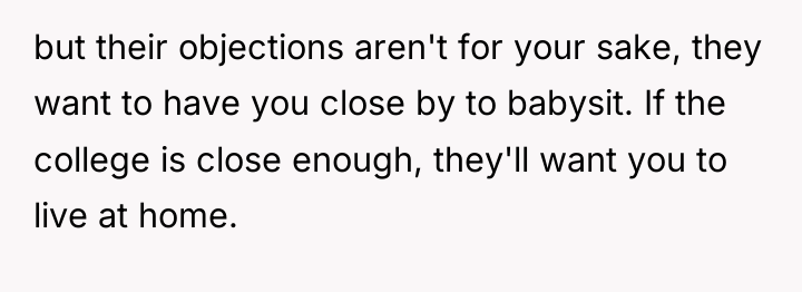 but their objections aren't for your sake, they want to...