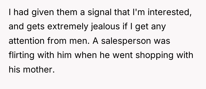 I had given them a signal that I'm interested, and...