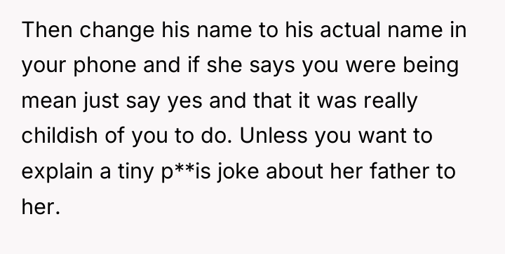 Then change his name to his actual name in your...