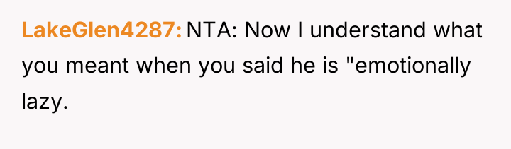 LakeGlen4287 NTA: Now I understand what you meant when you...
